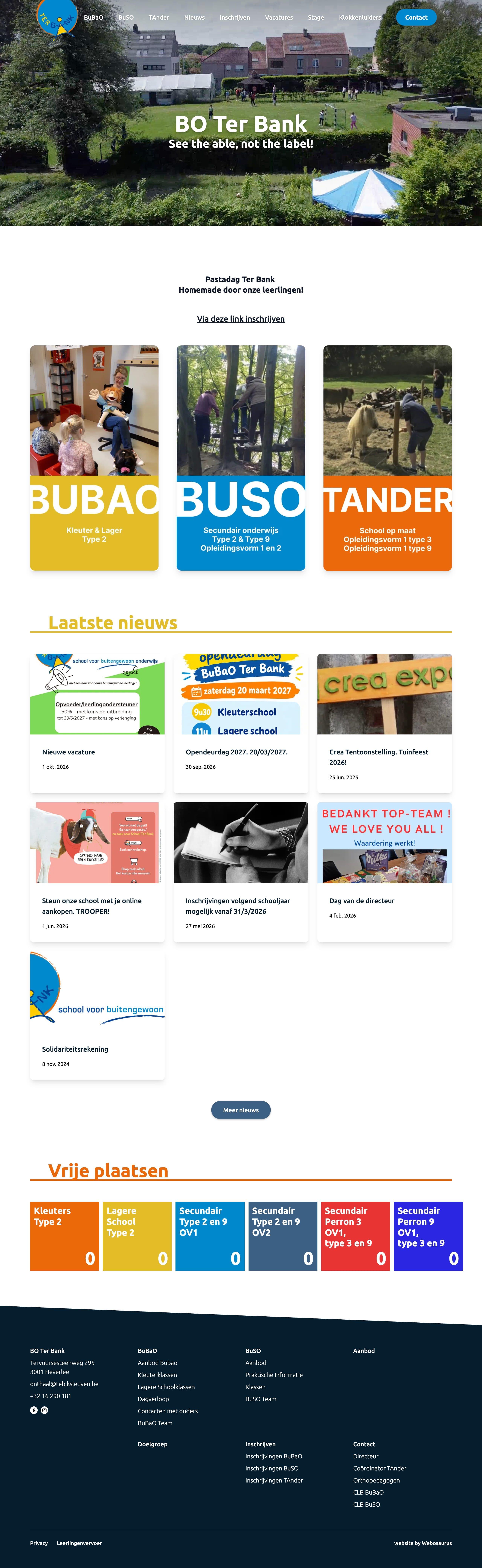 De website van BO Ter Bank