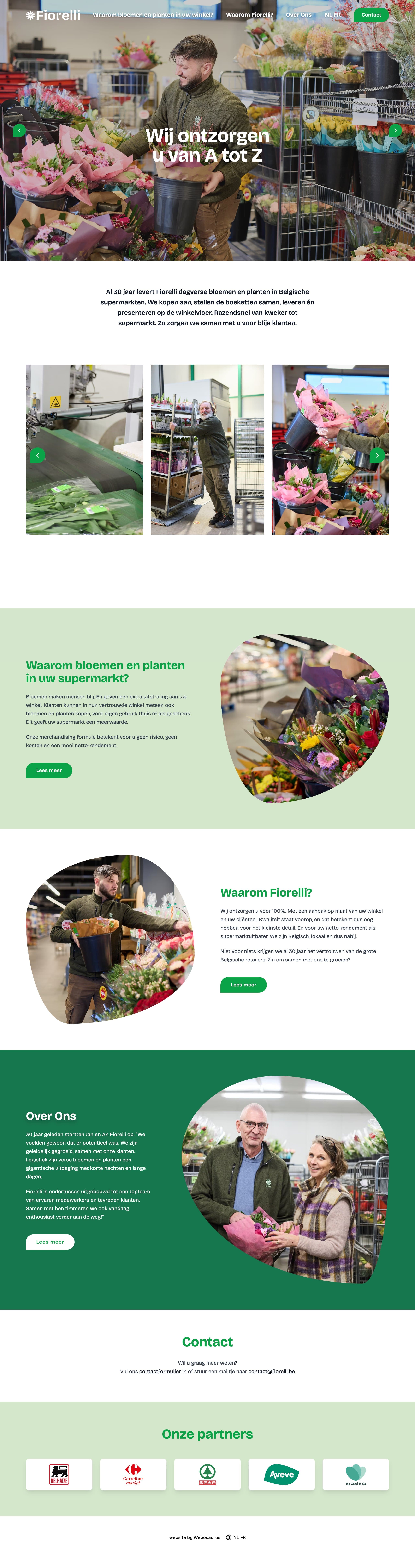 De website van Fiorelli
